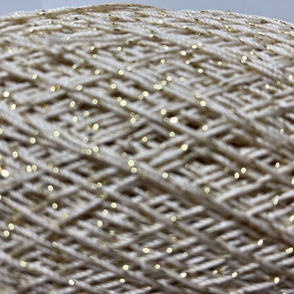 Aunt Lydia's Metallic Crochet Thread Natural/Gold - Picture 7 of 13